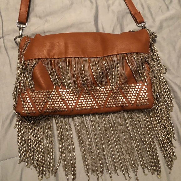 Leather purse with beading - Picture 3 of 7